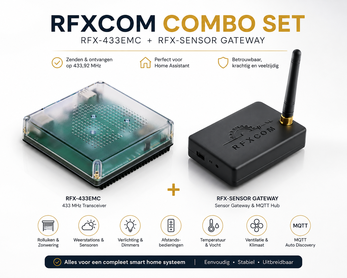 Home Assistant Green + RFX-433EMC Bundel
